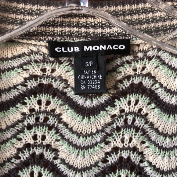 Club Monaco tie-front cropped sweater - Picture 3 of 9